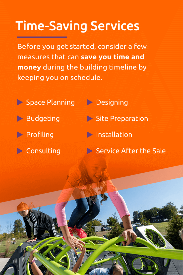 list of time saving services for building a playground
