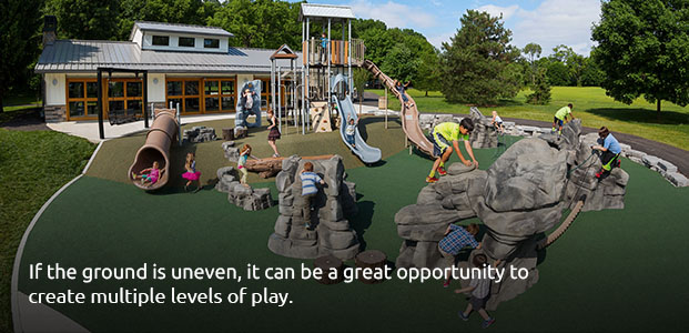 Uneven Ground Can Be Used for Multiple Levels of Play