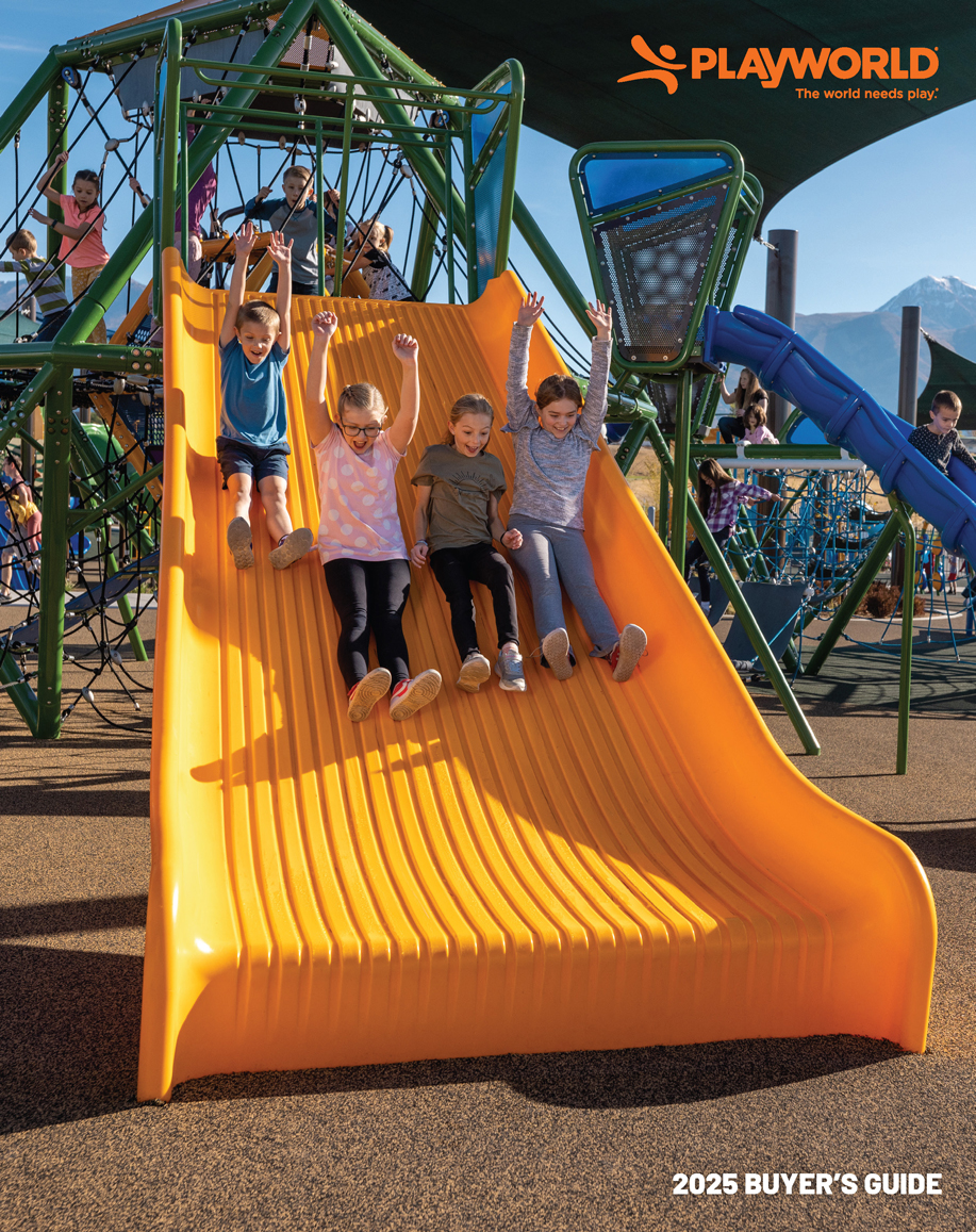 Front cover of Playworld's 2025 Buyer's Guide