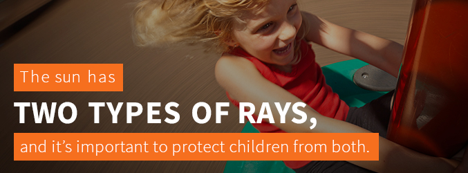 Sun has two types of rays