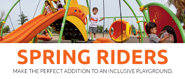 Spring riders make the perfect addition to an inclusive playground.