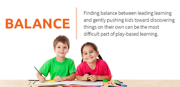 Balance Between Learning And Gently Pushing Kids Toward Discovering Things On Their Own