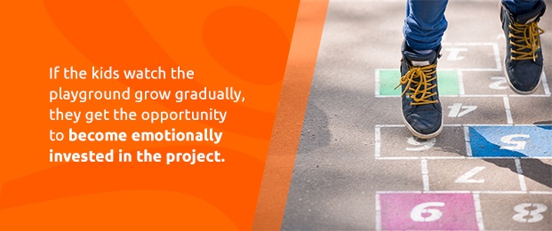 Kids Watch The Playground Grow Gradually