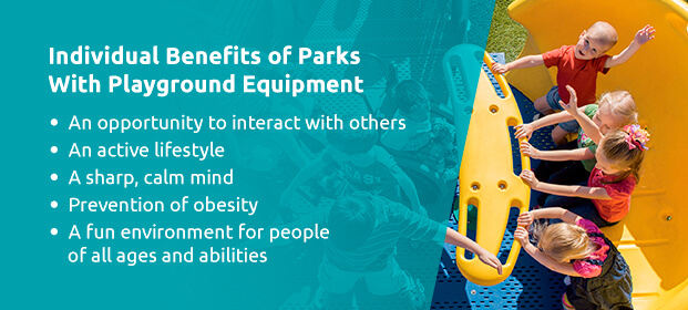 Individual benefits of parks and recreation benefits