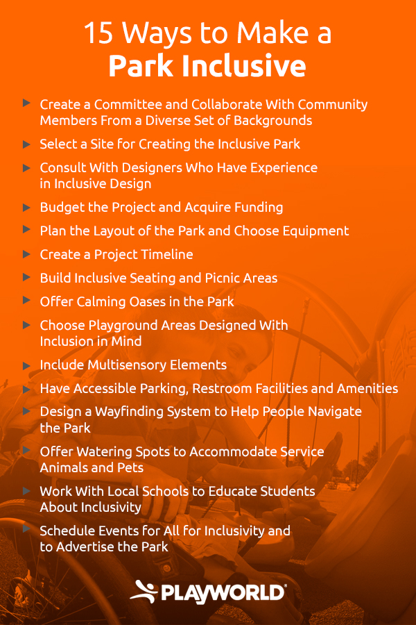 15 ways to make a park inclusive