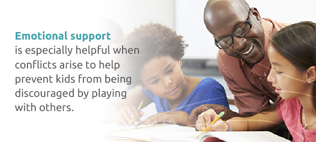 Teacher helping with homework