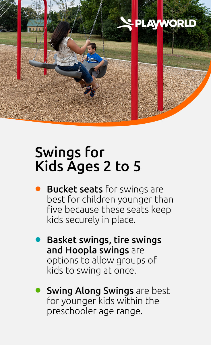 list of swings for kids ages 2 to 5