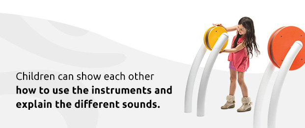 little girl playing with concerto equipment