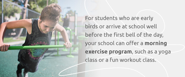 Teenager on outdoor fitness equipment