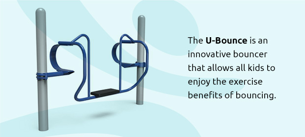 The U-Bounce is an innovative bouncer that allows all kids to enjoy the exercise benefits of bouncing.