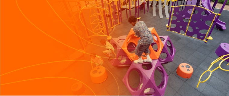 Children on Playcubes