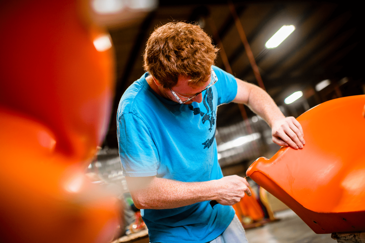 Playground equipment manufacturing at Playworld's Lewisburg facility