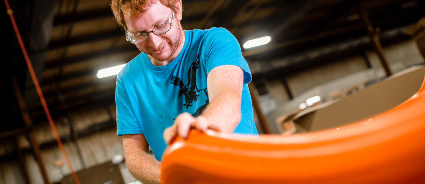 Playground equipment manufacturing at Playworld's Lewisburg facility